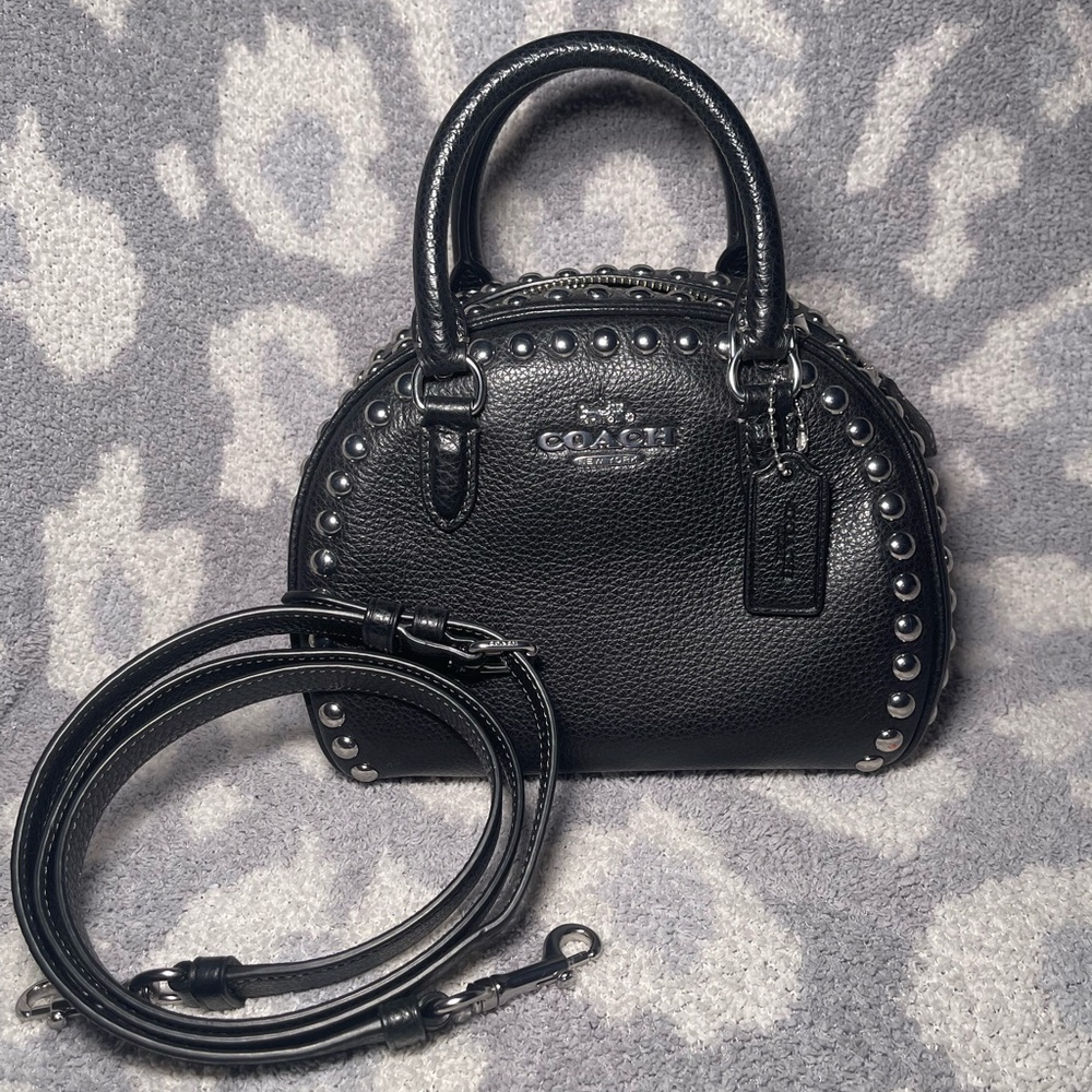 Coach Sydney Satchel With Rivets